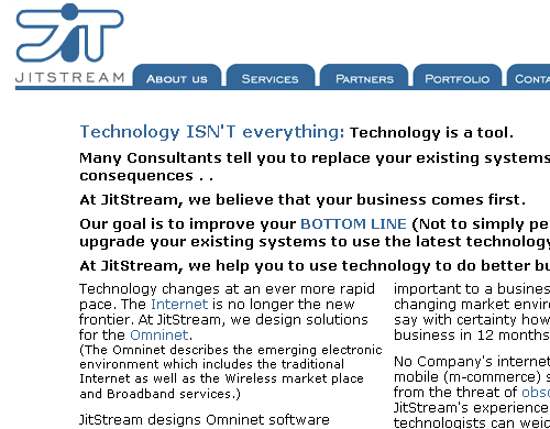 Jitstream screen shot